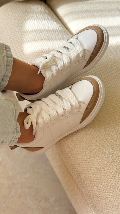 کتونی ونس سفید کرمی