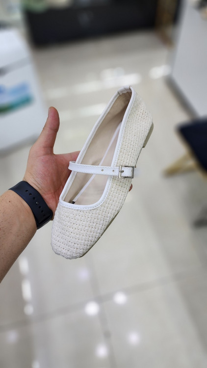 کفش بابت دخترانه رنگ سفید تبریز