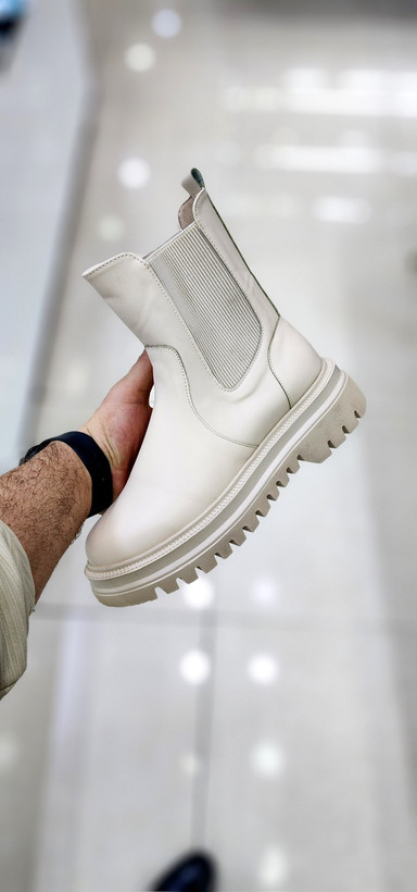 نیمبوت بغل کش رنگ کرم ساده و جدید