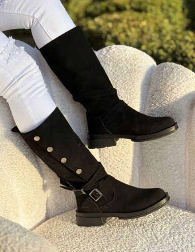 چکمه بلند طرح کابویی شیک