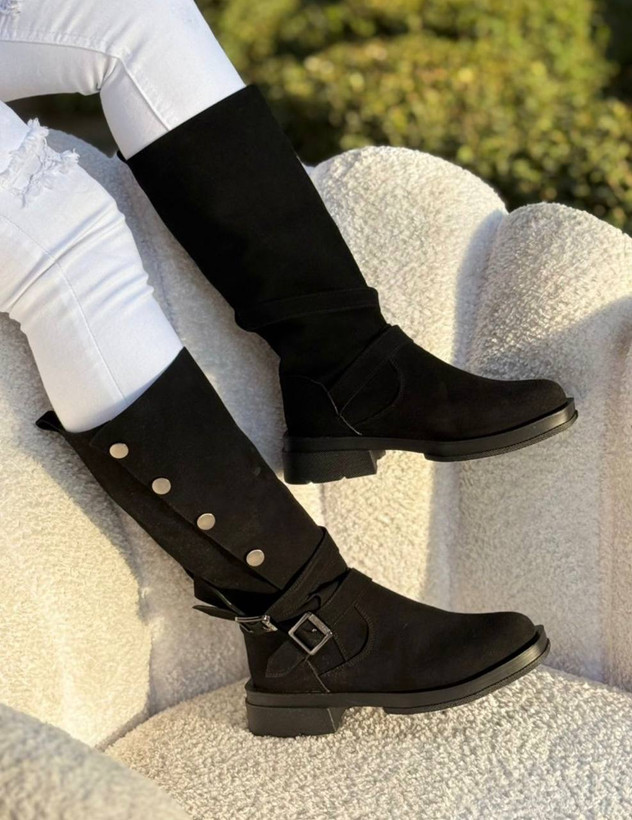 چکمه بلند طرح کابویی شیک