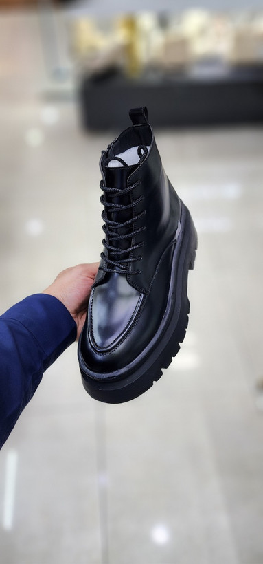 بوت بندی رنگ مشکی لژدار