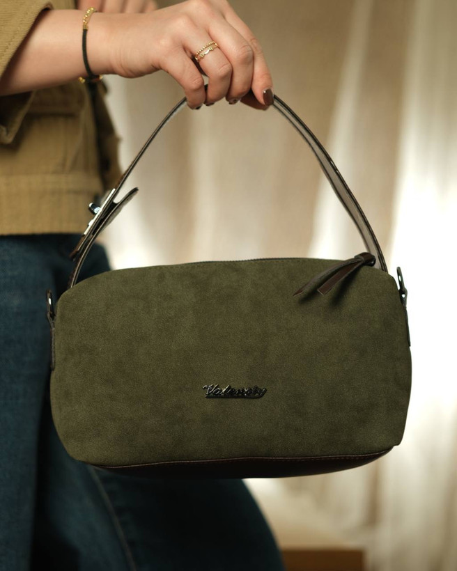 کیف دستی دخترانه ترند امسال رنگ یشمی