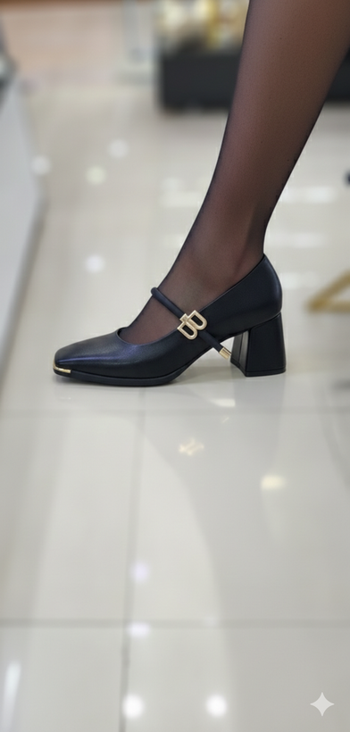 کفش جلو طلایی شیک و خاص