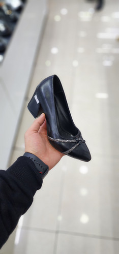 کفش پاشنه دار مجلسی دخترانه نگین دار