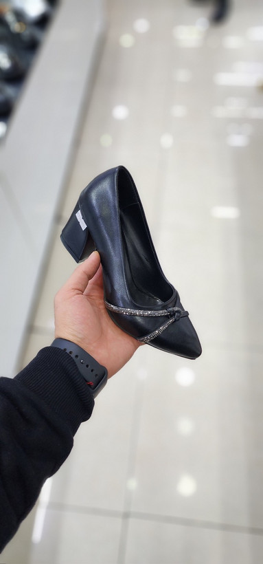 کفش پاشنه دار مجلسی دخترانه نگین دار