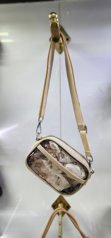 کیف دوشی دخترانه رنگ کرمی