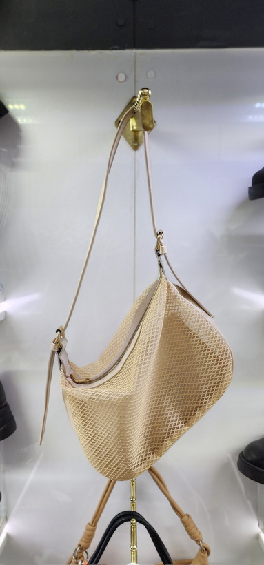 کیف توری برای تابستان رنگ کرمی