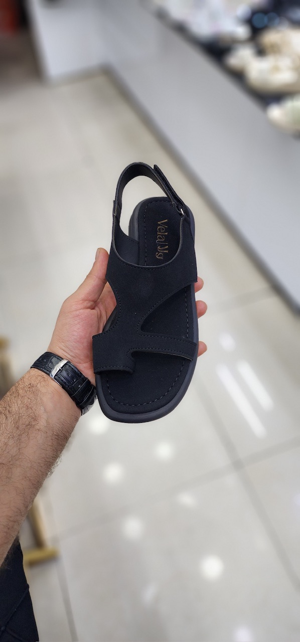 کفش تابستانی رنگ مشکی مدل انگشتی