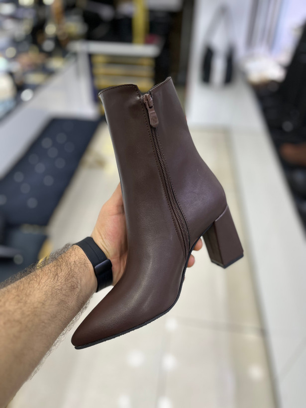 نیمبوت مجلسی پاشنه دار بغل زیپ